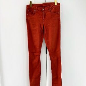 Helmut Lang Distressed Rust Skinny Jeans – Size 29, 34.5" Inseam